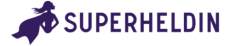 superheldin deeppowerpurple logo länglich #4835a1